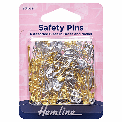 H415.99.96 Safety Pins: Assorted Value Pack: 96 Pieces 